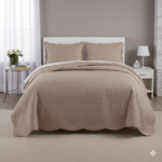 KIT COLCHA BEGE - CORTTEX COLOR ART MILÃO - CASAL