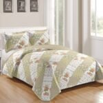 KIT COLCHA FLORAL - Bouti Patchwork Rozac - QUEEN