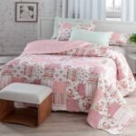 KIT COLCHA PLUMA - PATCHWORK BOUTI ROZAC - KING