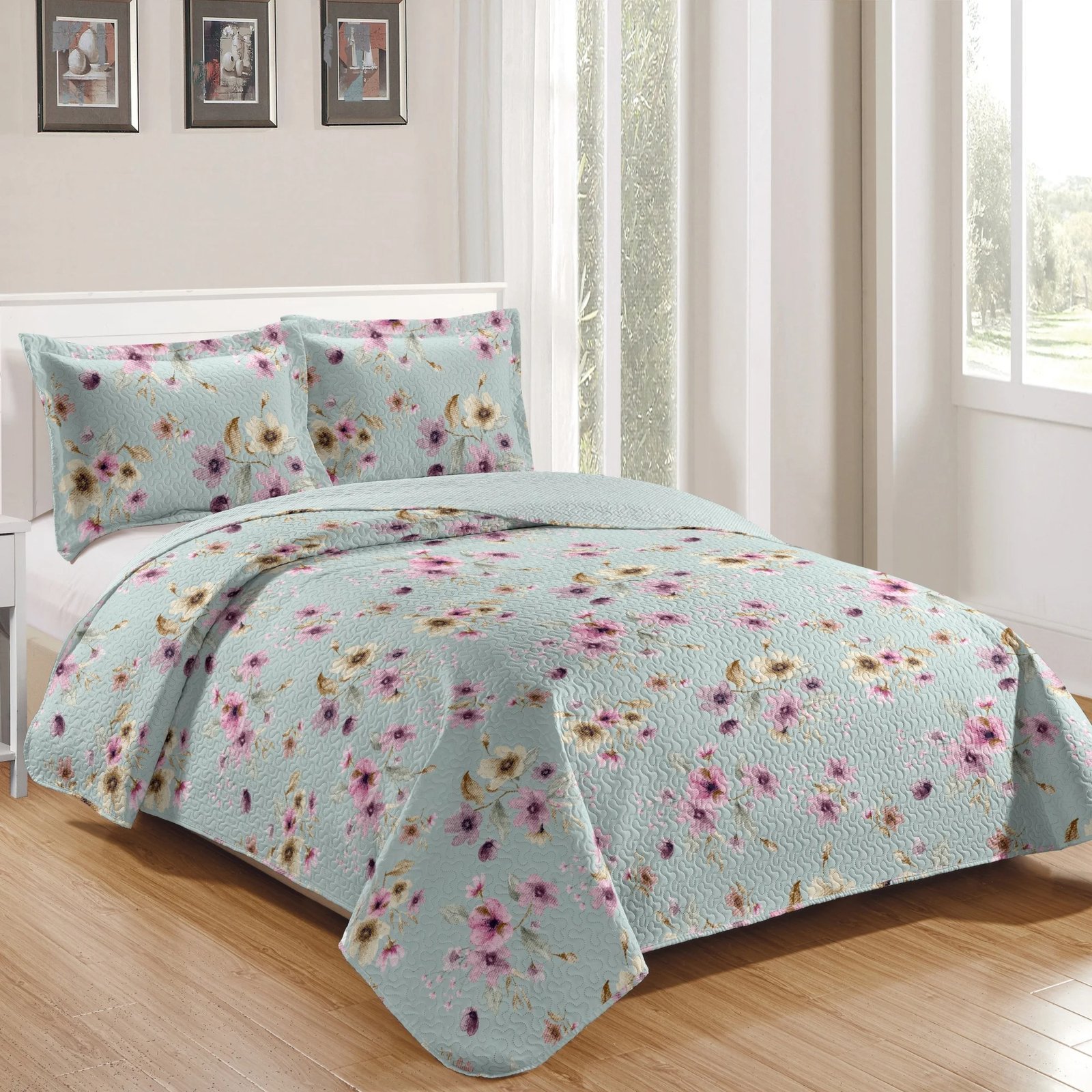 RAVELLO KIT COLCHA RAVELLO - ROZAC SHABBY CHIC - CASAL - Imagem 1