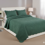 KIT COLCHA VERDE - CORTTEX COLOR ART MILÃO - QUEEN