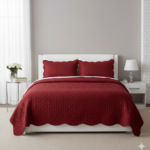 KIT COLCHA VERMELHO - CORTTEX COLOR ART MILÃO - CASAL